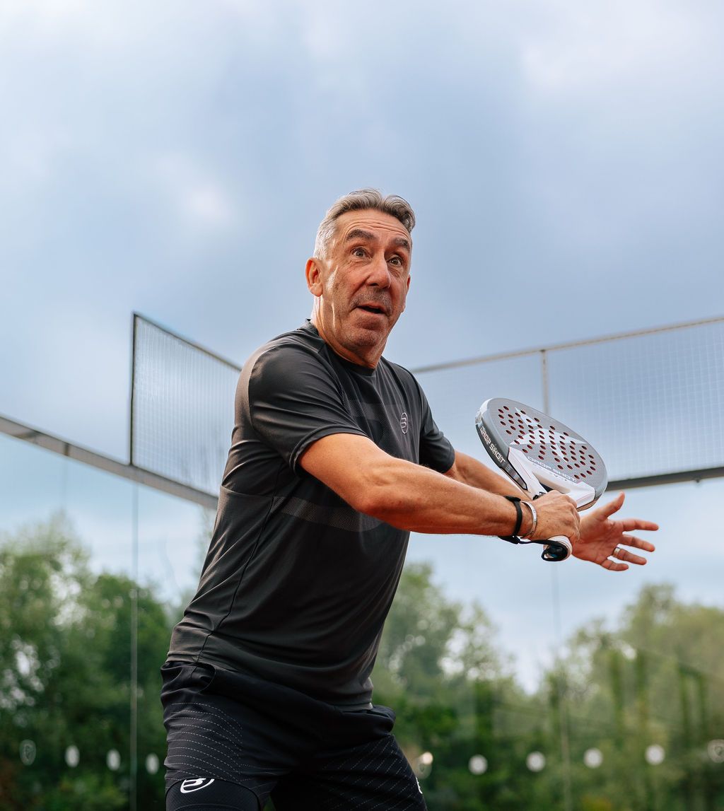 A member playing padel at The Club Company